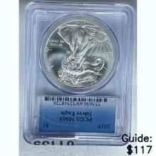2015 Silver Eagle PCGS MS69