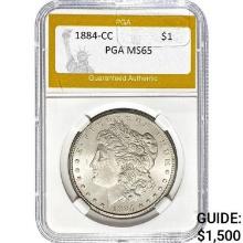 1884-CC Morgan Dollar PGA MS65