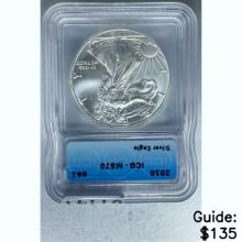 2016 Silver Eagle ICG MS70