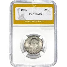1935 Washington Quarter PGA MS66