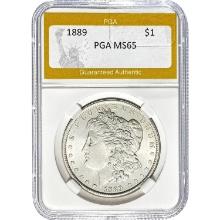 1889 Morgan Silver Dollar PGA MS65