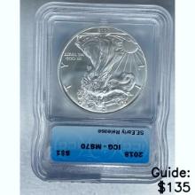 2018 Silver Eagle ICG MS70