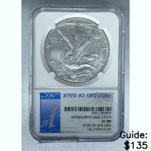 2016 Silver Eagle NGC MS70