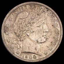 1908-D Barber Half Dollar HIGH GRADE