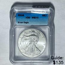 2016 Silver Eagle ICG MS70