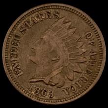 1863 Indian Head Cent CLOSELY UNCIRCULATED
