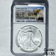 2021 Silver Eagle NGC MS 70