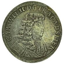 1678CP German Silver 2/3 Thaler NEARLY UNCIRCULATED