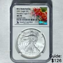 2021 Silver Eagle NGC MS 70
