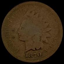1870 Indian Head Cent NICELY CIRCULATED