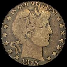 1915 Barber Half Dollar LIGHTLY CIRCULATED
