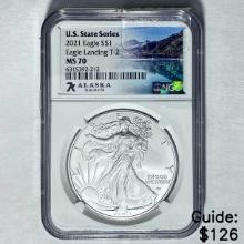 2021 Silver Eagle NGC MS 70