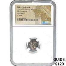 Gaul, Sequani c.mid-1st Cent. BC Silver Quinarius