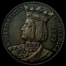1893 Isabella Quarter CLOSELY UNCIRCULATED
