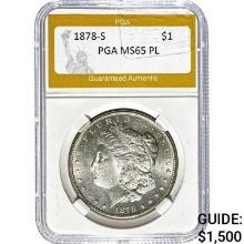 1878-S Morgan Dollar PGA MS65 PL