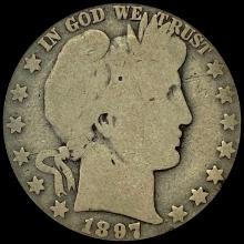 1897-O Barber Half Dollar LIGHTLY CIRCULATED