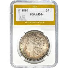 1880 Morgan Silver Dollar PGA MS64