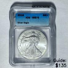 2016 Silver Eagle ICG MS70
