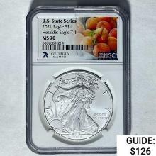 2021 Eagle S$1 NGC MS 70 SILVER