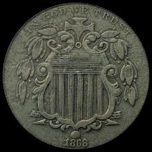 1868 Shield Nickel NICELY CIRCULATED