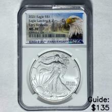 2021 Silver Eagle NGC MS70