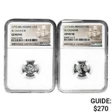 1772-1783 AD [2] El Cazador Silver 1/2 Reales NGC