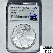 2024(W) Silver Eagle NGC MS 70