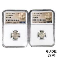 1772-1783 AD [2] El Cazador Silver 1/2 Reales NGC