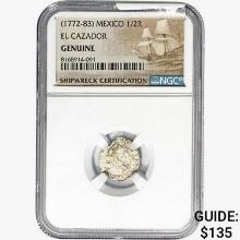 [1772-83] Mexico 1/2R El Cazador NGC Genuine