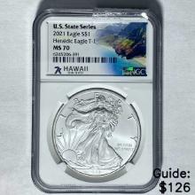2021 Silver Eagle NGC MS 70