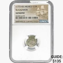 [1772-83] Mexico 1/2R El Cazador NGC Genuine