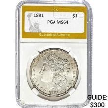 1881 Morgan Silver Dollar PGA MS64