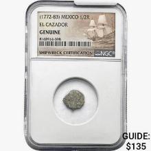 [1772-83] Mexico 1/2R El Cazador NGC Genuine
