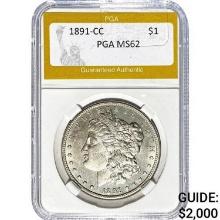 1891-CC Morgan Dollar PGA MS62