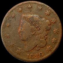 1826 Coronet Head Large Cent NICELY CIRCULATED