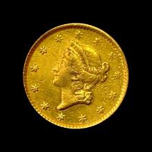 1851 Liberty Head Gold Dollar LIGHTLY CIRCULATED