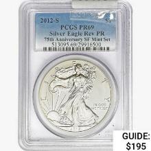 2012-S Silver Eagle PCGS PR69