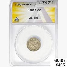 1888 Nickel Three Cent ANACS AU50