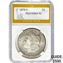 1879-S Morgan Dollar PGA MS64 PL