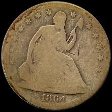1864-S Seated Liberty Half Dollar LIGHTLY CIRCULATED