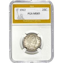 1912 Barber Quarter PGA MS65