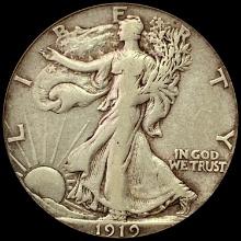 1919-D Walking Liberty Half Dollar LIGHTLY CIRCULATED