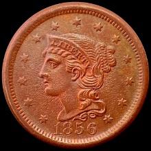 1856 Braided Hair Large Cent GEM BU