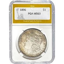 1896 Morgan Silver Dollar PGA MS63