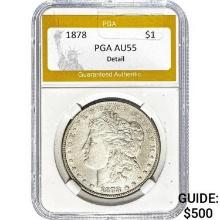 1878 Morgan Dollar PGA AU55