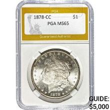 1878-CC Morgan Dollar PGA MS65