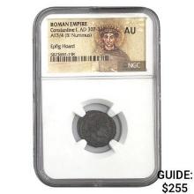 Roman Constantine I, AD 307-337 AE3/4 BI Nummus NGC