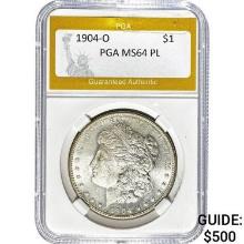 1904-O Morgan Dollar PGA MS64 PL