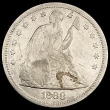 1868 Seated Liberty Dollar CLOSELY UNCIRCULATED