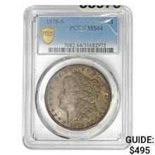 1878-S Morgan Silver Dollar PCGS MS64